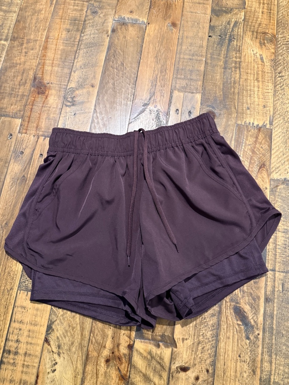 Men's Athletic Running Shorts - Plum